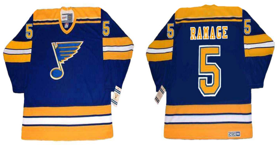 2019 Men St.Louis Blues #5 Ramage blue CCM NHL jerseys->st.louis blues->NHL Jersey